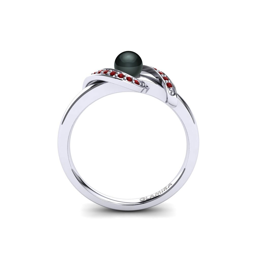 Circonita Roja Anillo Sirena Ø4 mm
