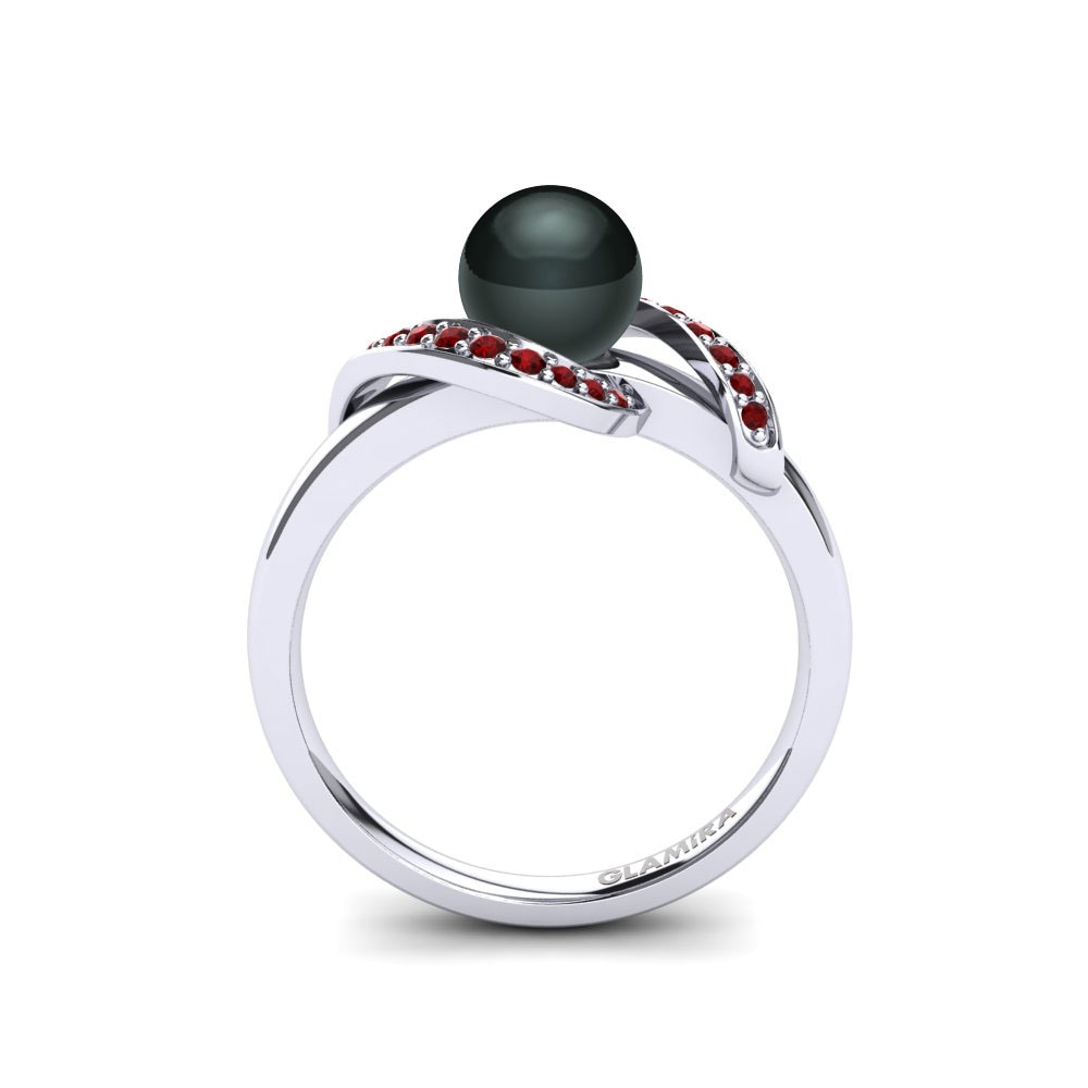 Circonita Roja Anillo Sirena
