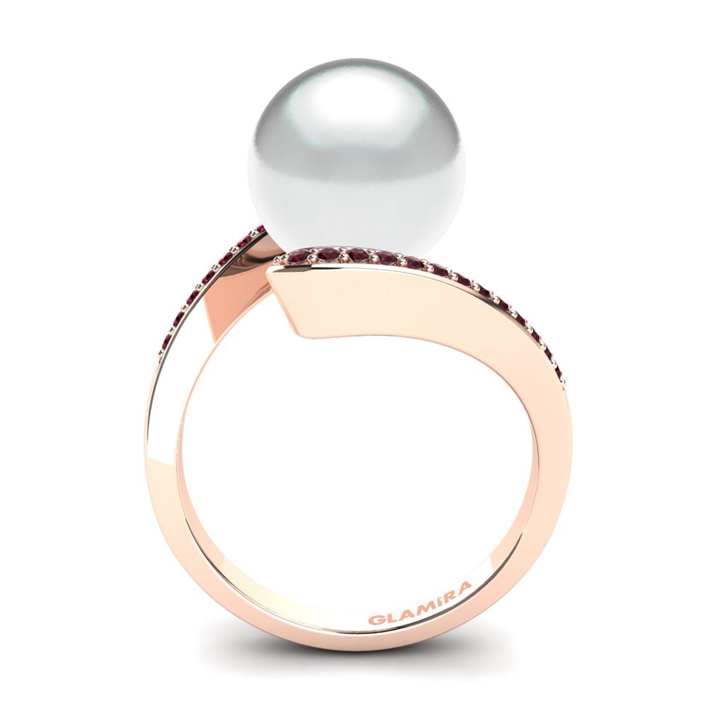 Granate Anillo Perlina Ø10 mm