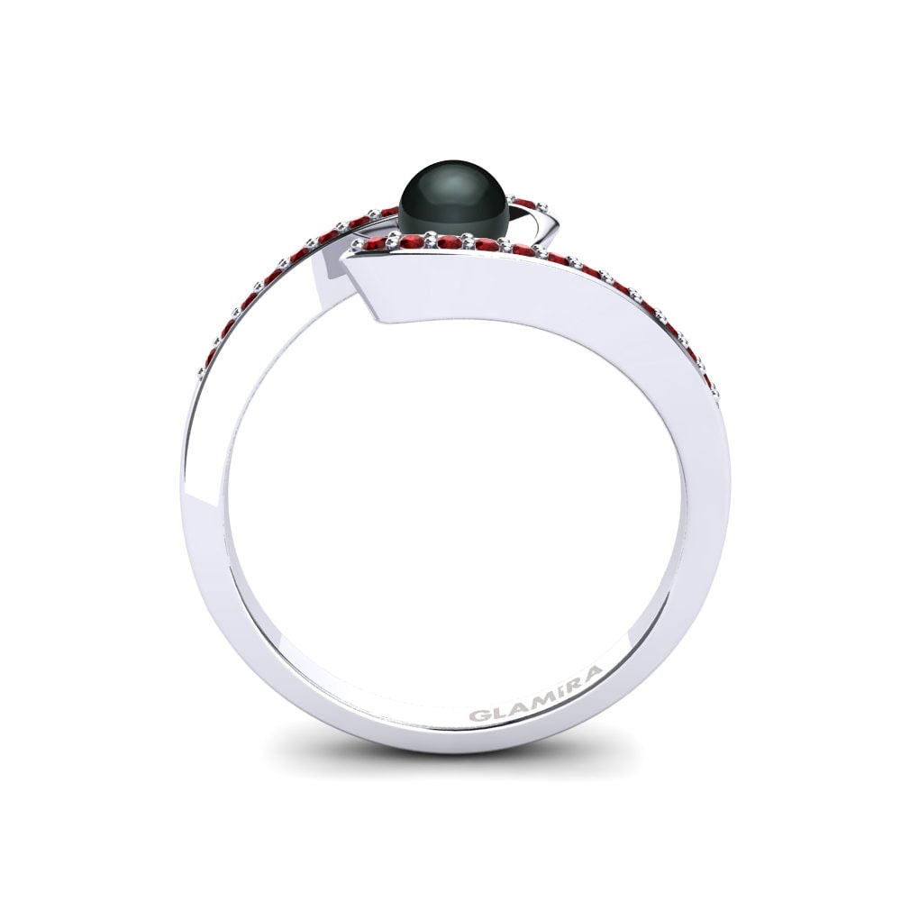 Circonita Roja Anillo Perlina Ø4 mm