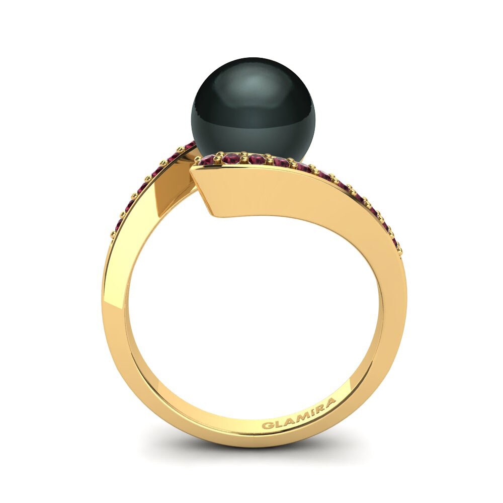 Granate Anillo Perlina Ø8 mm