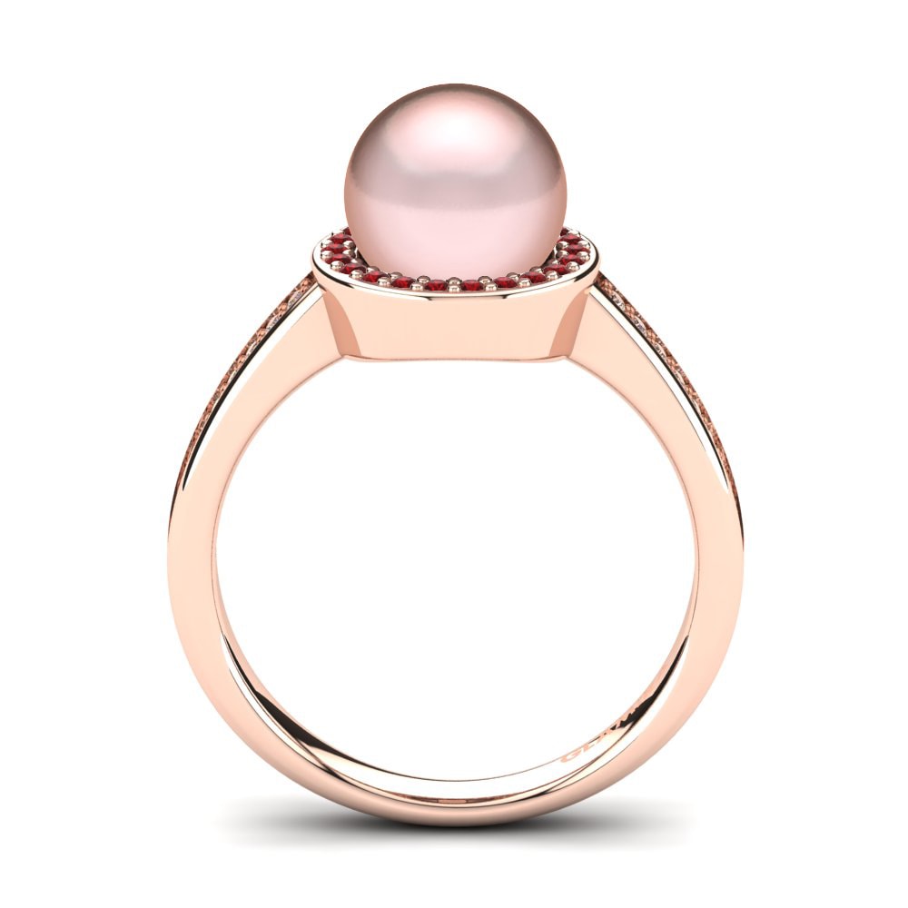 Red Zirconia Ring Korlina Ø8 mm