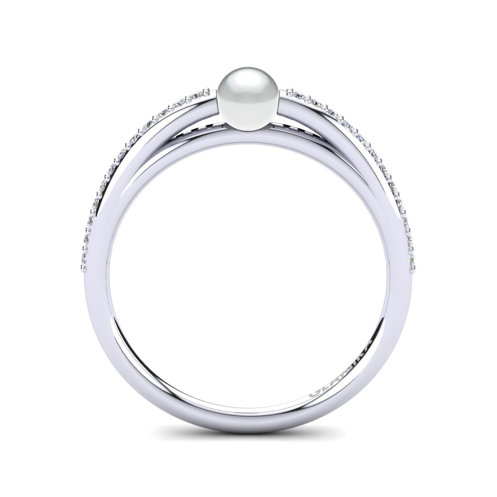 Labor-gezüchteter Diamant Ring Ledonia Ø4 mm