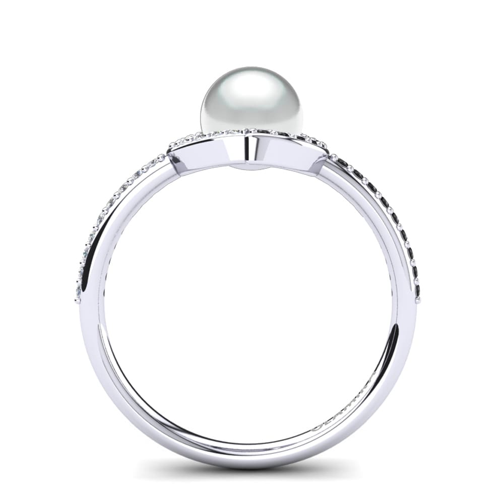 Black Sapphire Ring Karmarie Ø6 mm