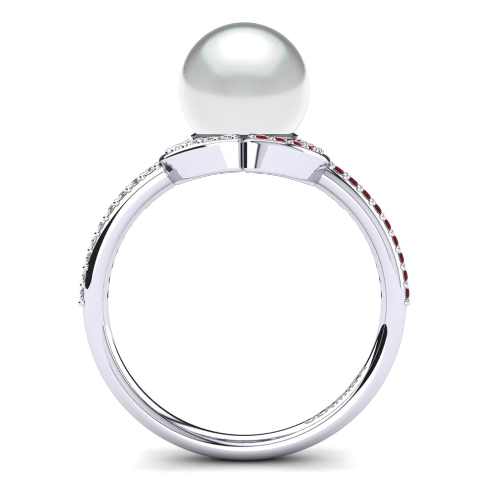 Red Zirconia Ring Karmarie Ø8 mm