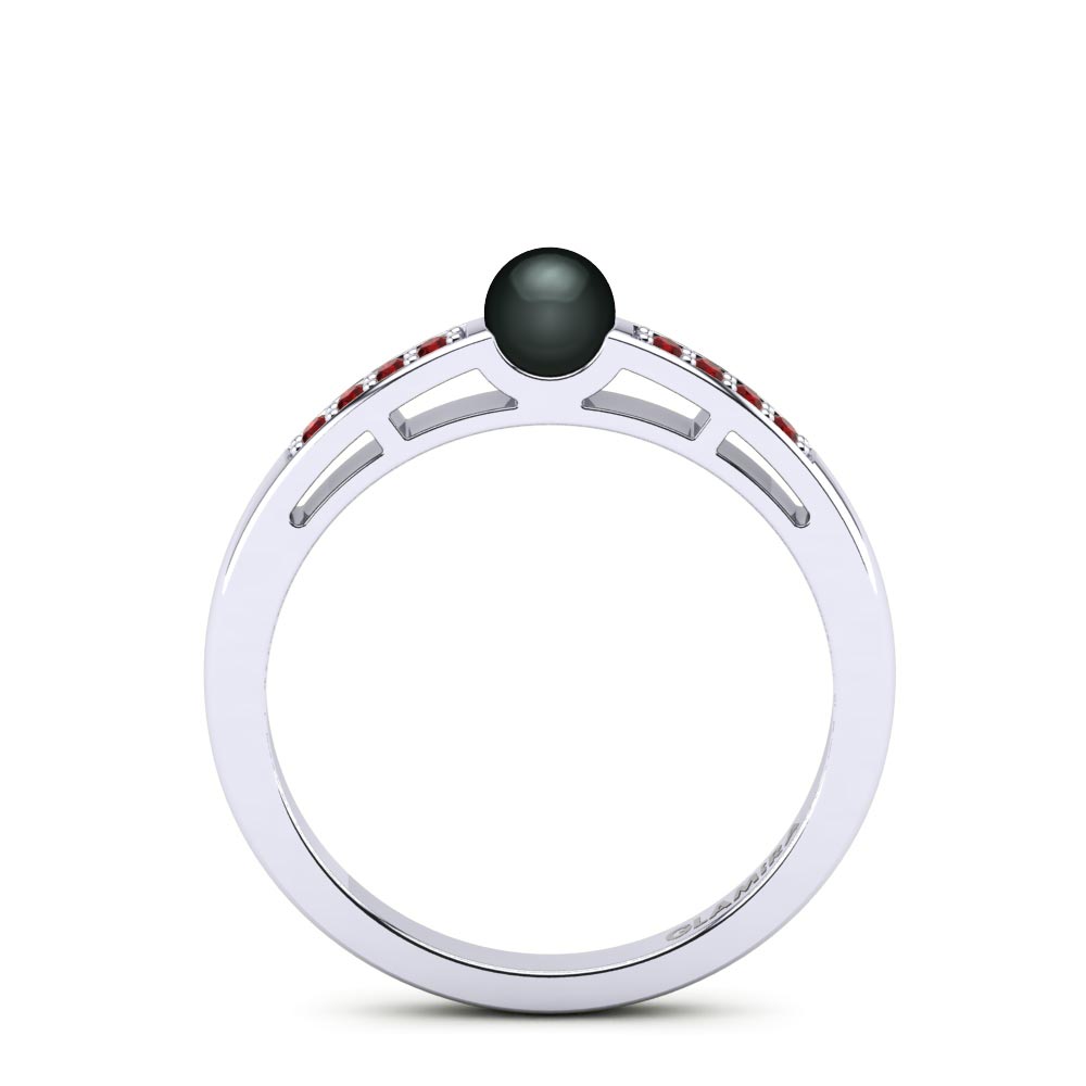 Circonita Roja Anillo Briny Ø4 mm