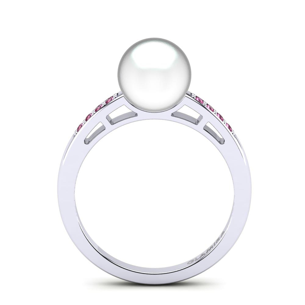 Pink Tourmaline Ring Briny Ø8 mm
