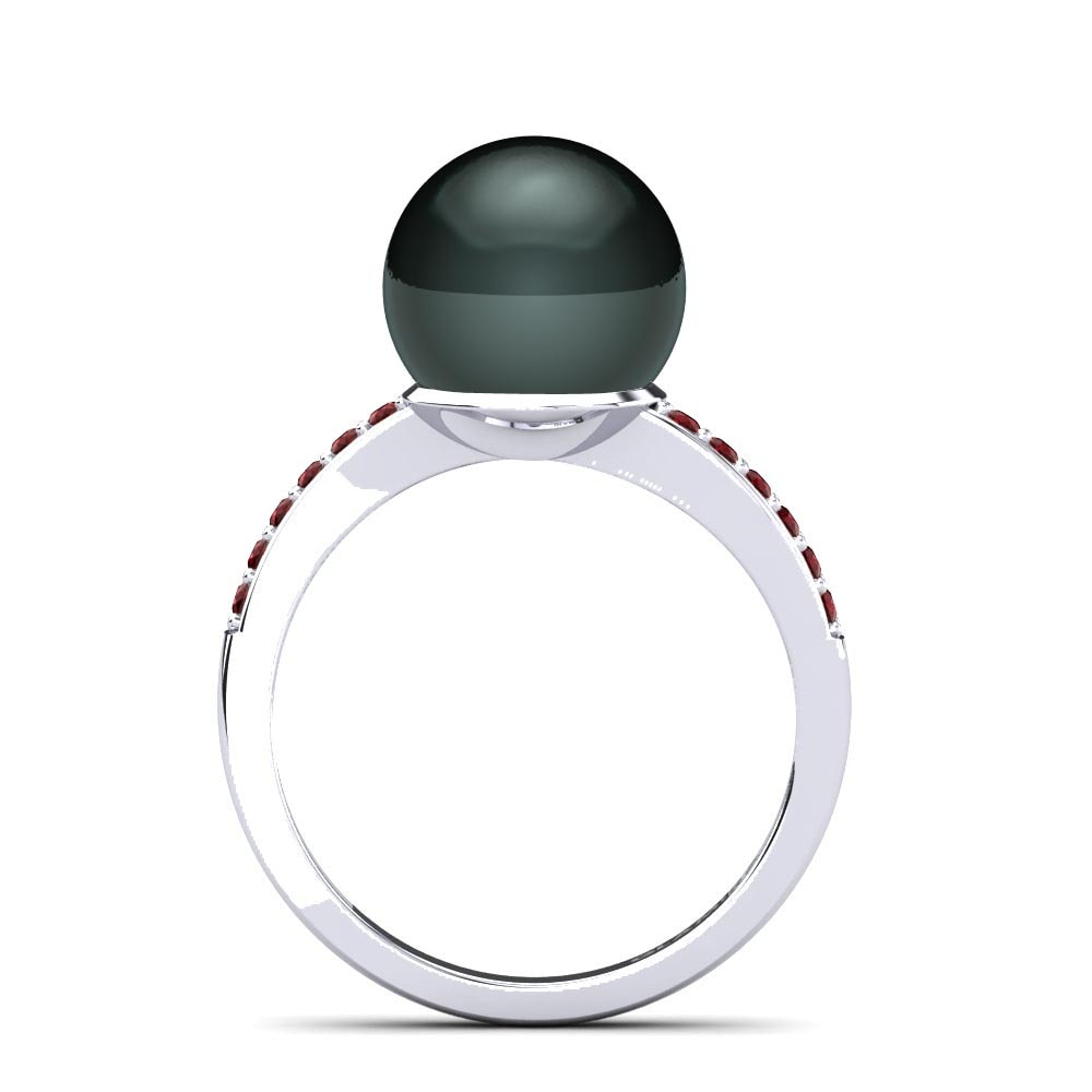 Circonita Roja Anillo Shell Ø10 mm