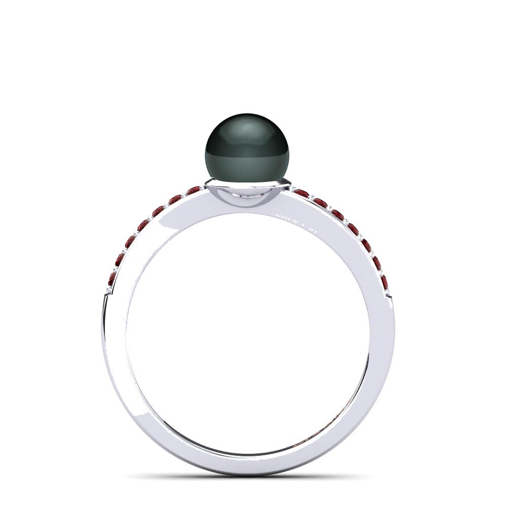 Circonita Roja Anillo Shell