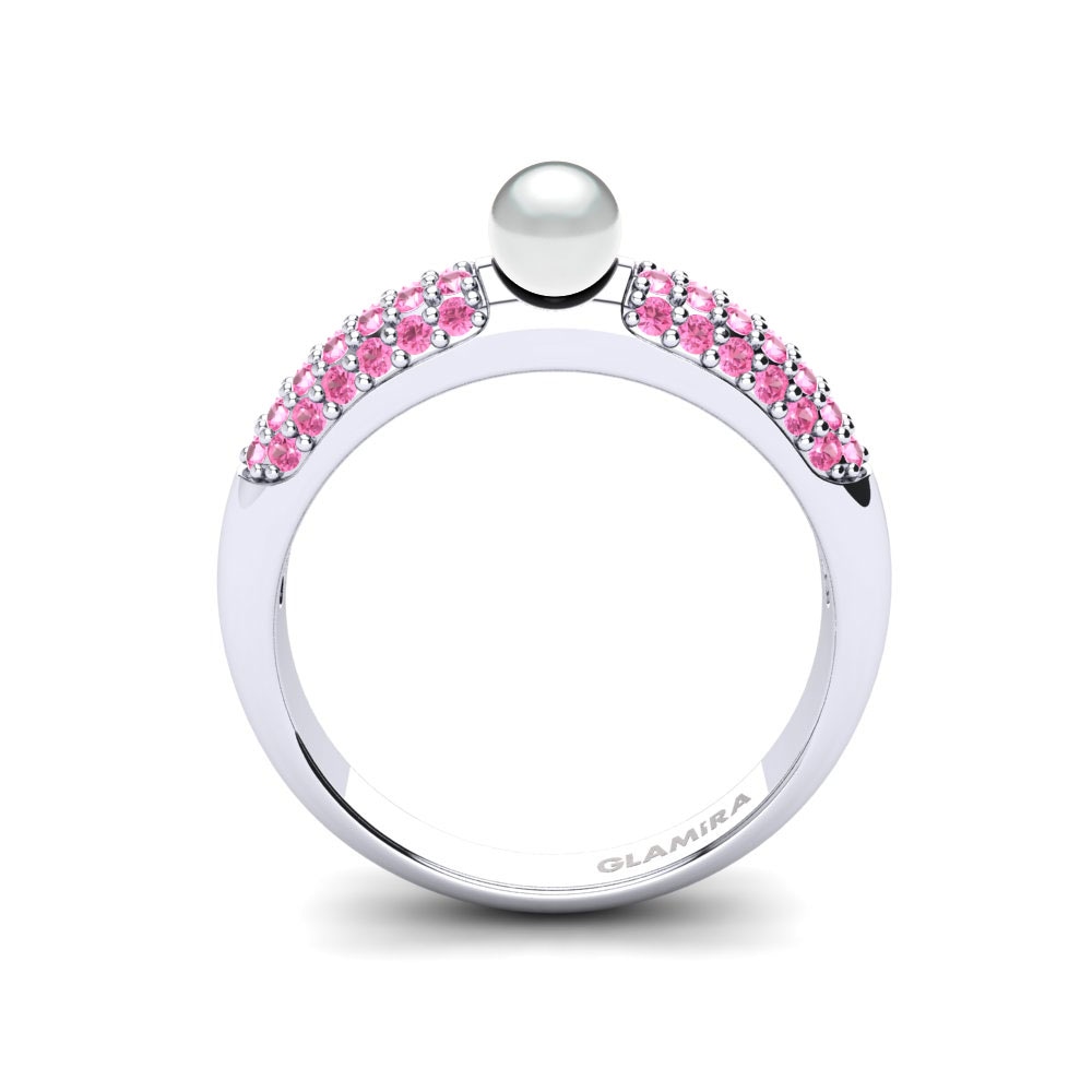 Turmalina rosa Anillo Garish Ø4 mm