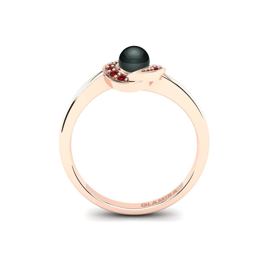 Circonita Roja Anillo Ornello Ø4 mm