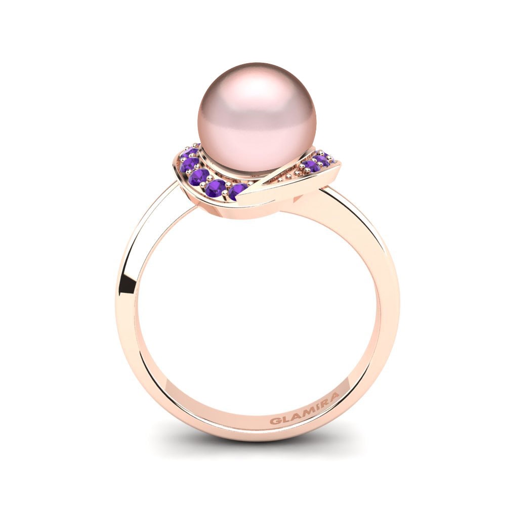 Amatista Anillo Ornello Ø8 mm