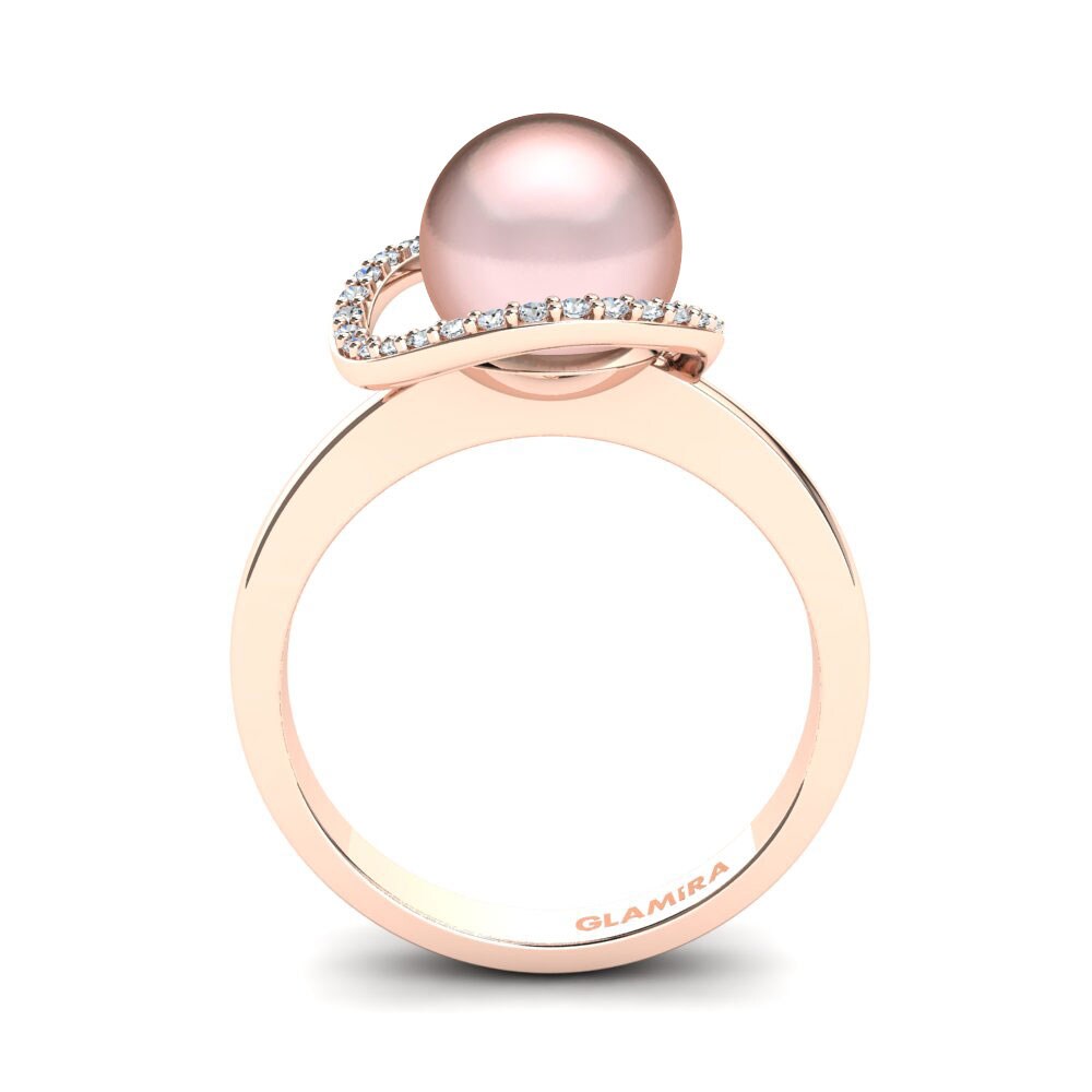 Labor-gezüchteter Diamant Ring Nixie Ø8 mm