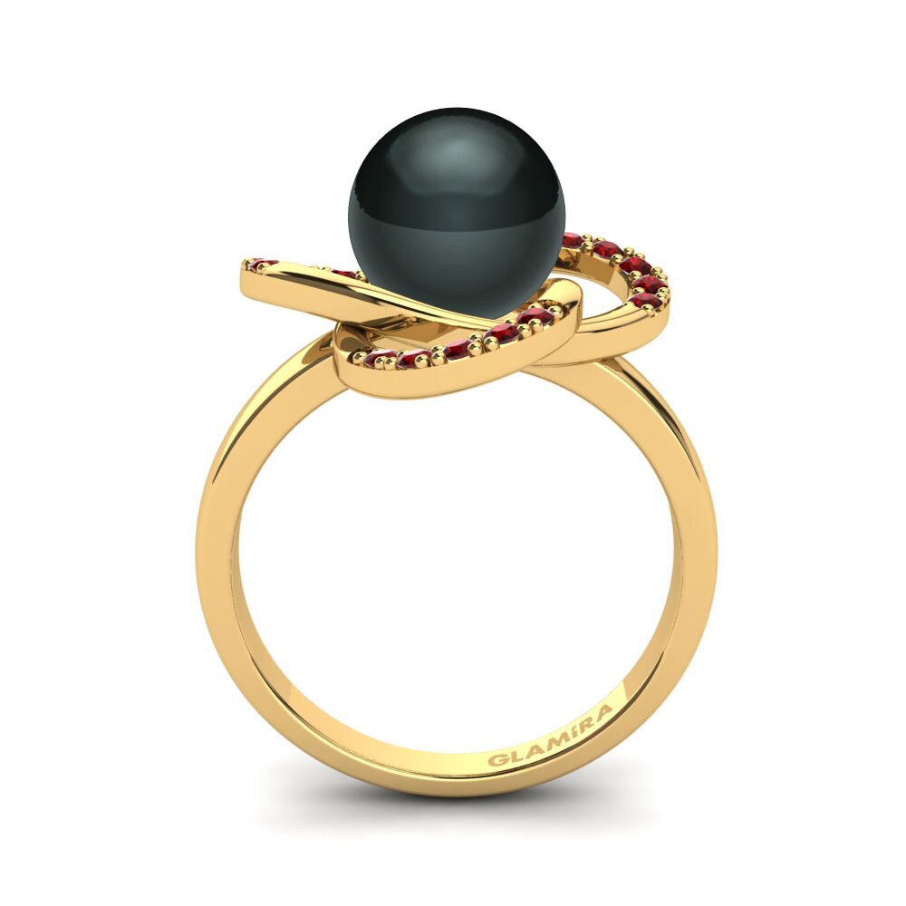 Circonita Roja Anillo Serissa Ø8 mm