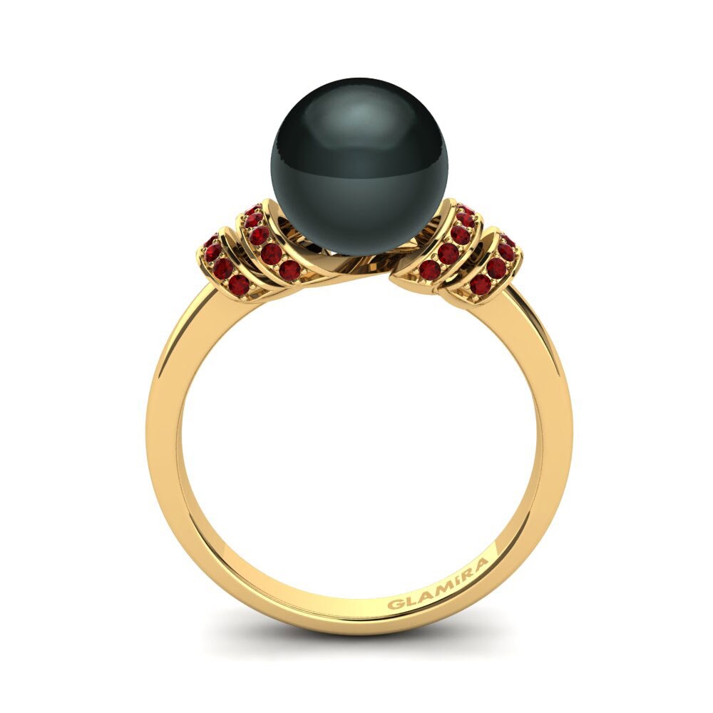 Circonita Roja Anillo Sarita Ø8 mm