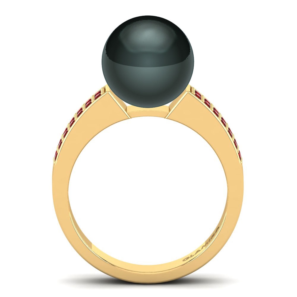 Circonita Roja Anillo Opium Ø10 mm