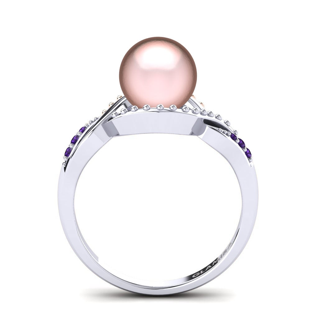 Amatista Anillo Questa Ø8 mm