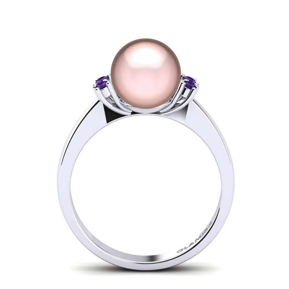 Amatista Anillo Giselle Ø8 mm