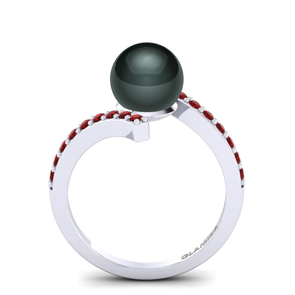 Circonita Roja Anillo Trinity Ø8 mm