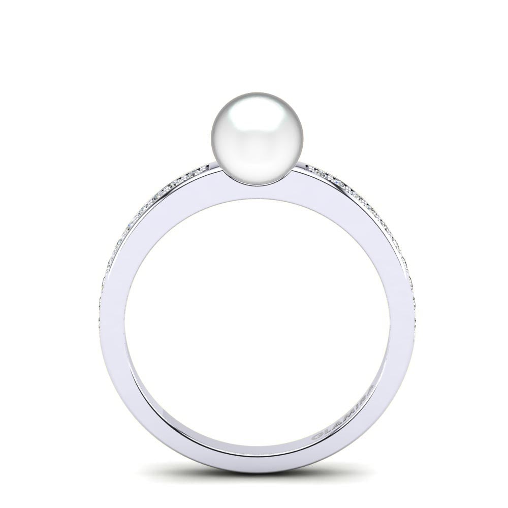 Labor-gezüchteter Diamant Ring Lucency Ø6 mm