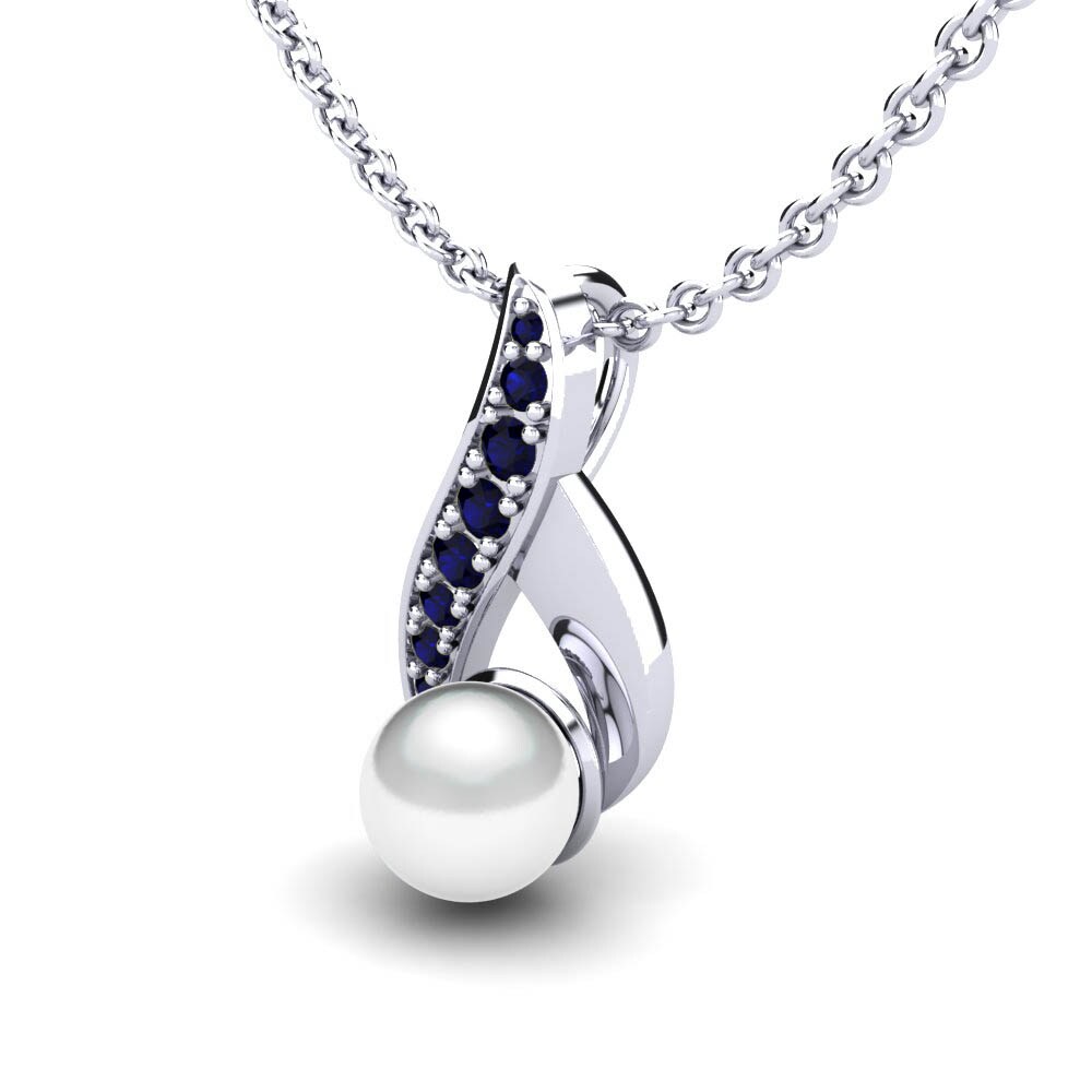Dark Blue Zirconia Women's Pendant Fabiola