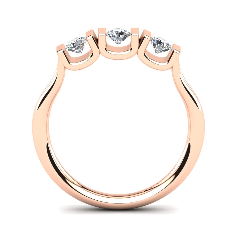 9ct Rose Gold Engagement Ring Prenia