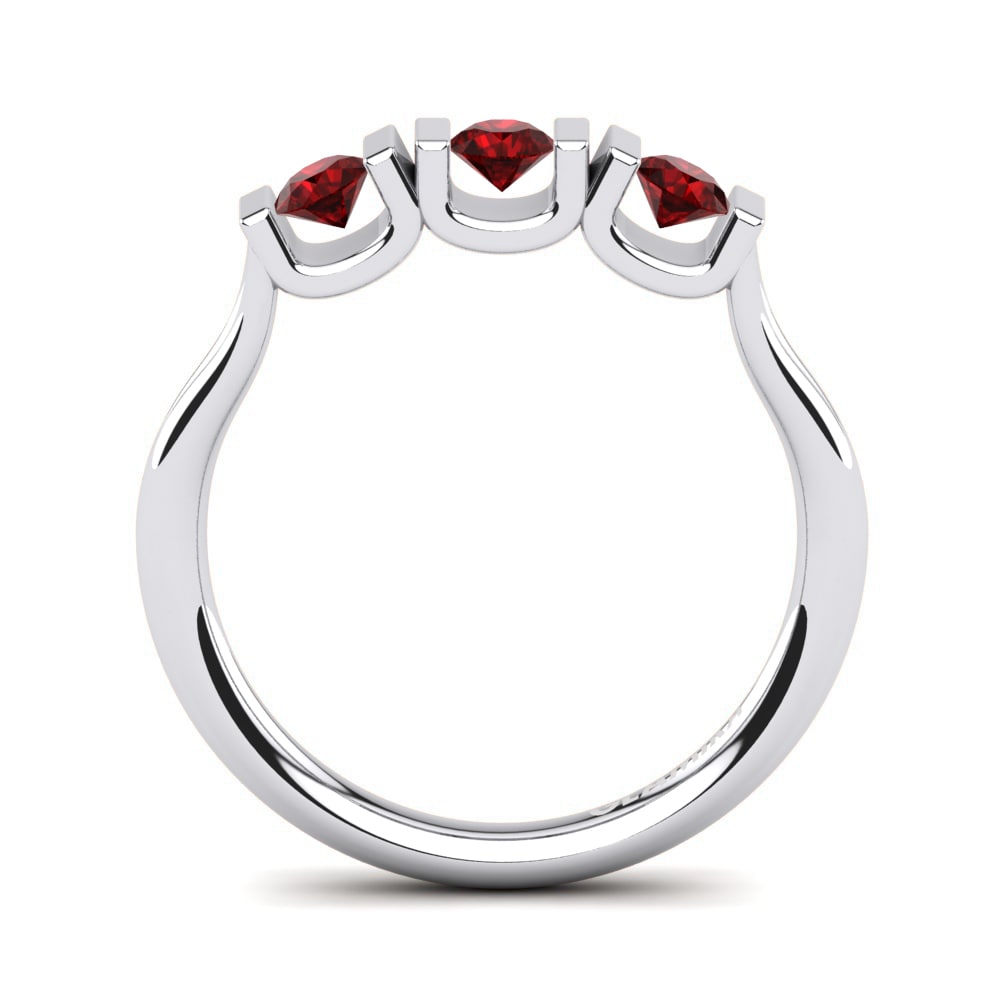 ruby Anel de Noivado Prenia