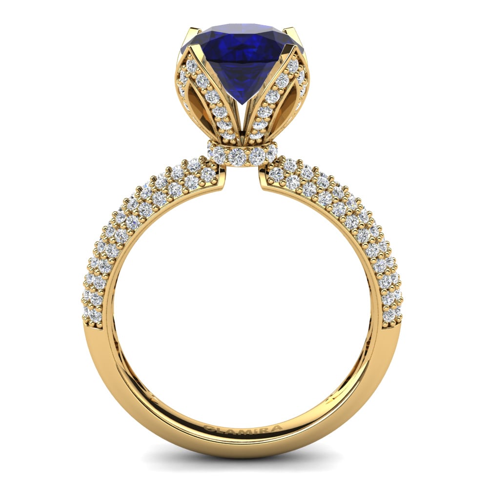 Sapphire Engagement Ring Queen 2.0 crt
