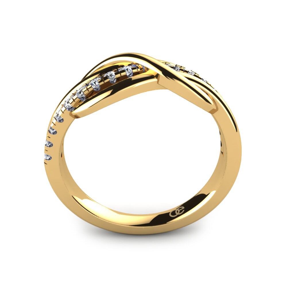 Kayce Colour Compre GLAMIRA Anillo Kayce en corte Redondo 0.2304 Quilates 18k Oro ...