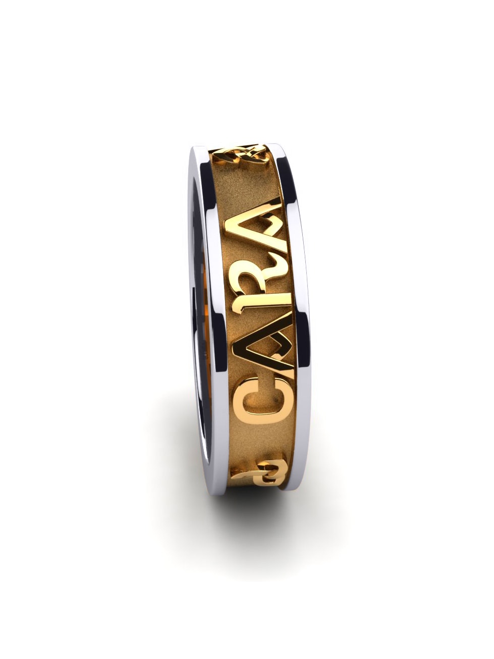 Anillo Boda Mujer Celtic Love 18k Oro Amarillo & Blanco