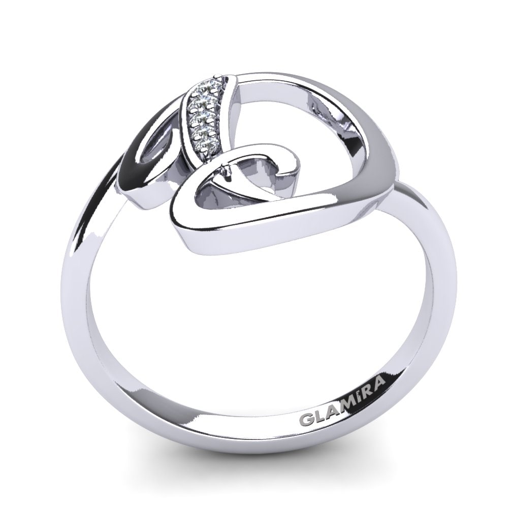 Rotondo Diamante cresciuto in laboratorio Initials Anello D