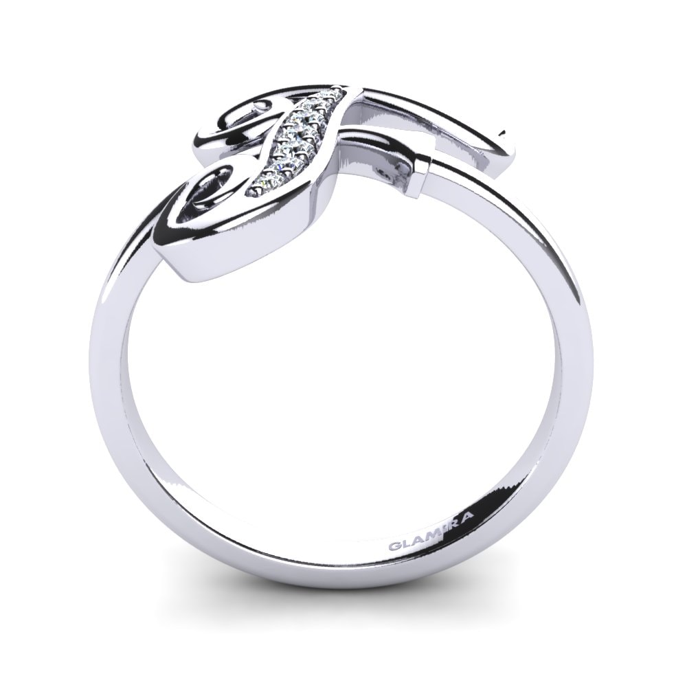 Rotondo Diamante cresciuto in laboratorio Initials Anello F