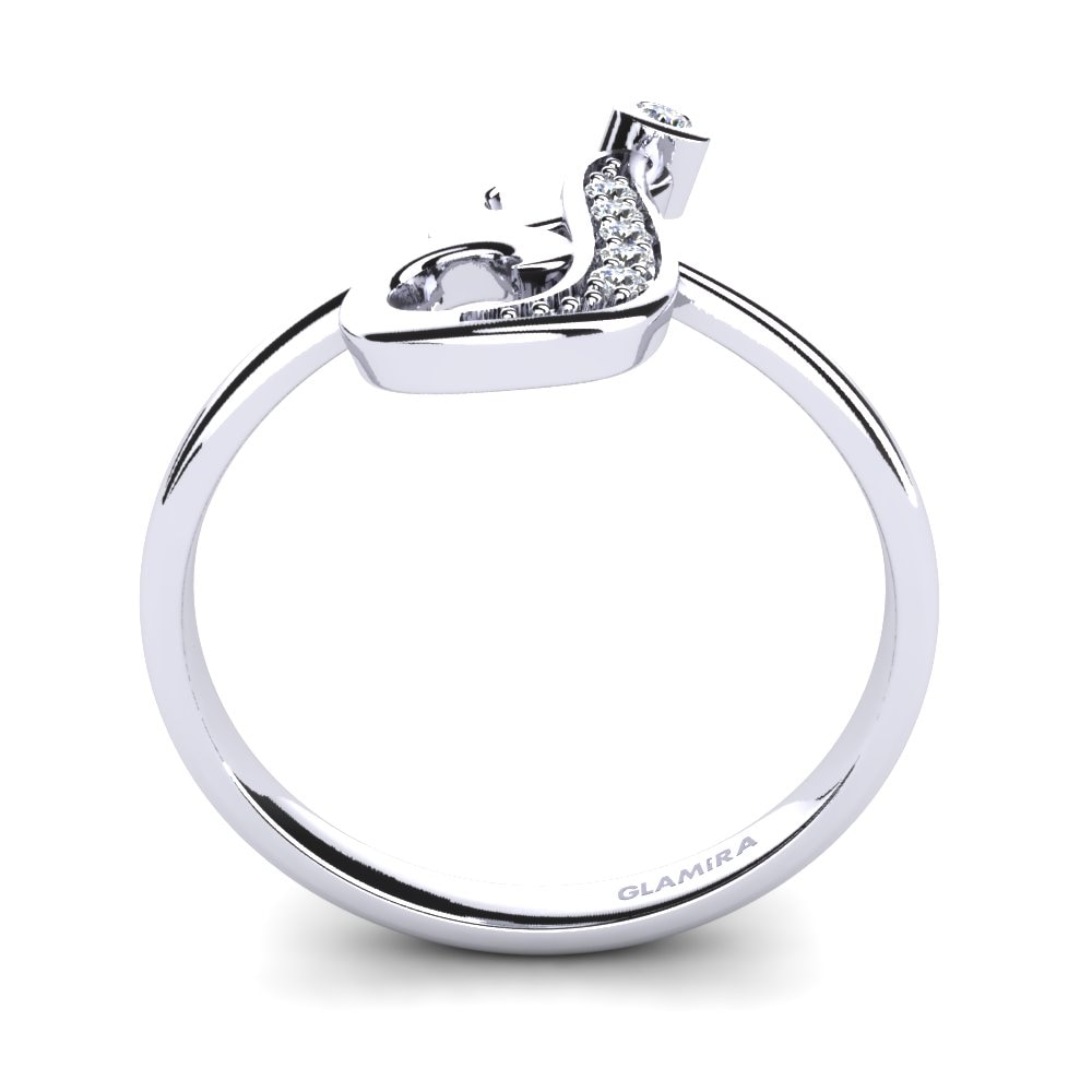 Rotondo Diamante cresciuto in laboratorio Initials Anello J