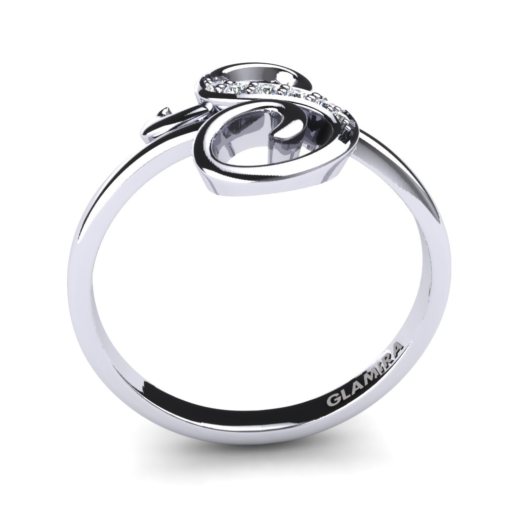 Rotondo Diamante cresciuto in laboratorio Initials Anello S