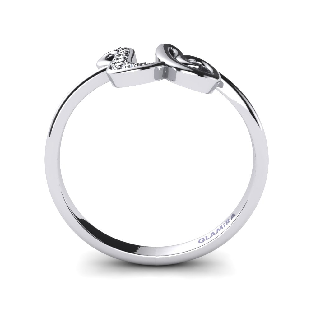 Rotondo Diamante cresciuto in laboratorio Initials Anello U