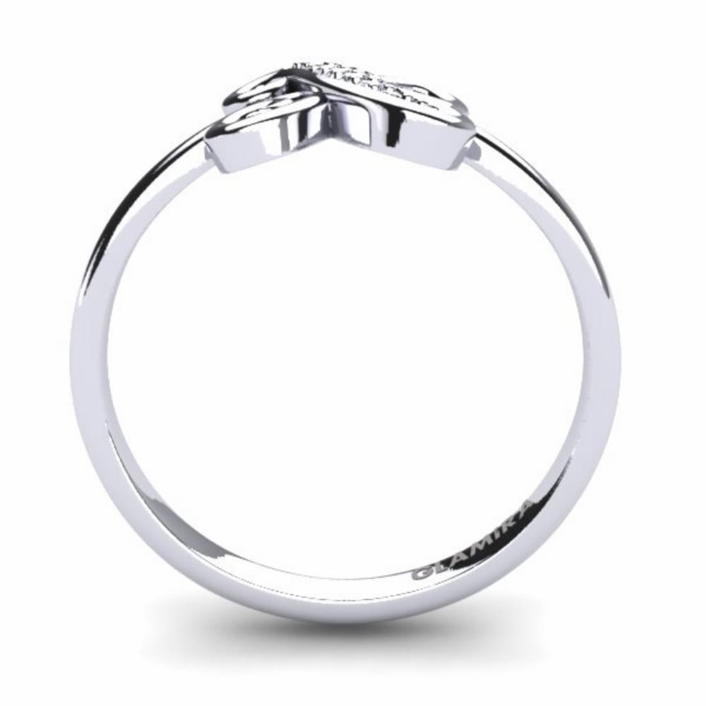 Rotondo Diamante cresciuto in laboratorio Initials Anello X