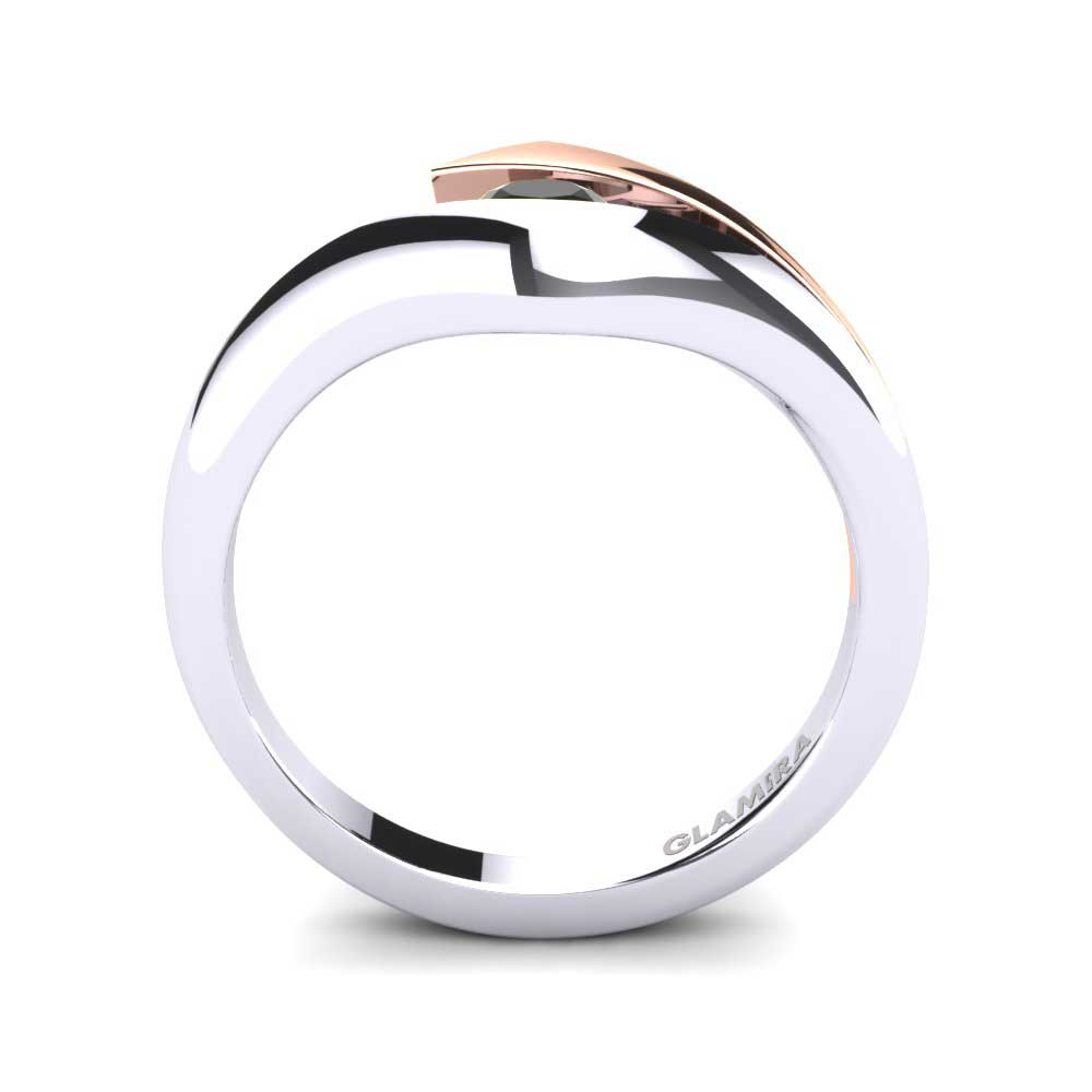 14K Wit & Rood Goud Verlovingsring Evie 0.25 crt