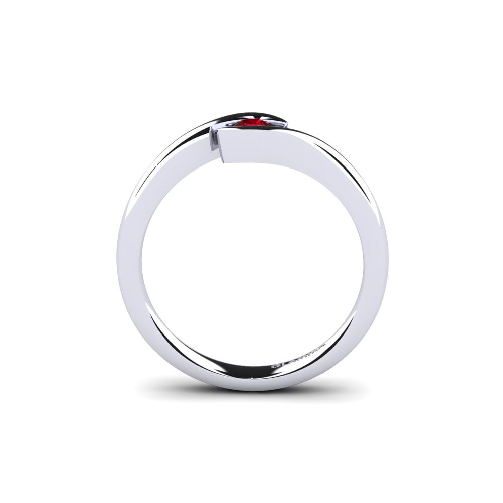 Circonita Roja Anillo de compromiso Tonia 0.1 crt