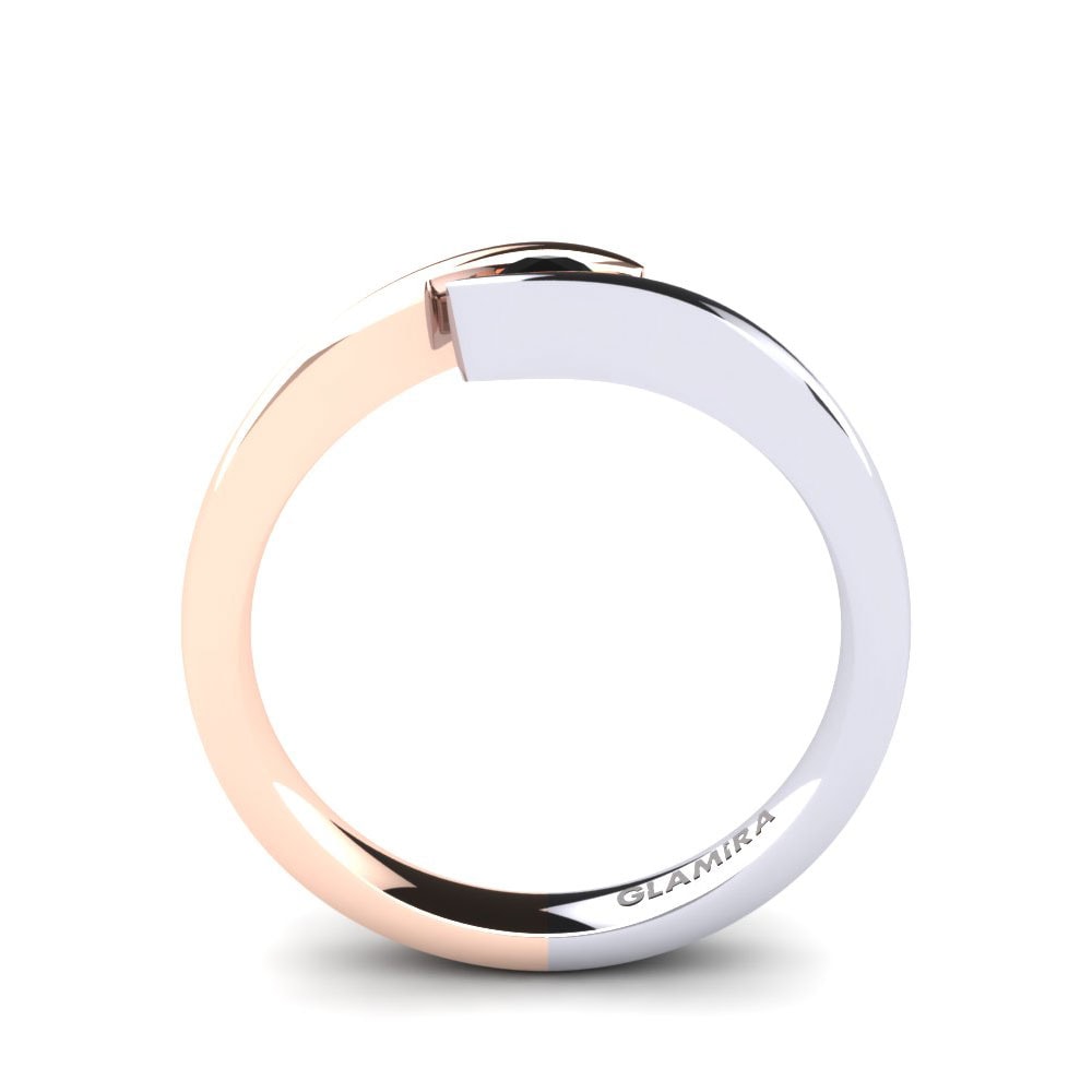 14K Wit & Rood Goud Verlovingsring Tonia 0.1 crt