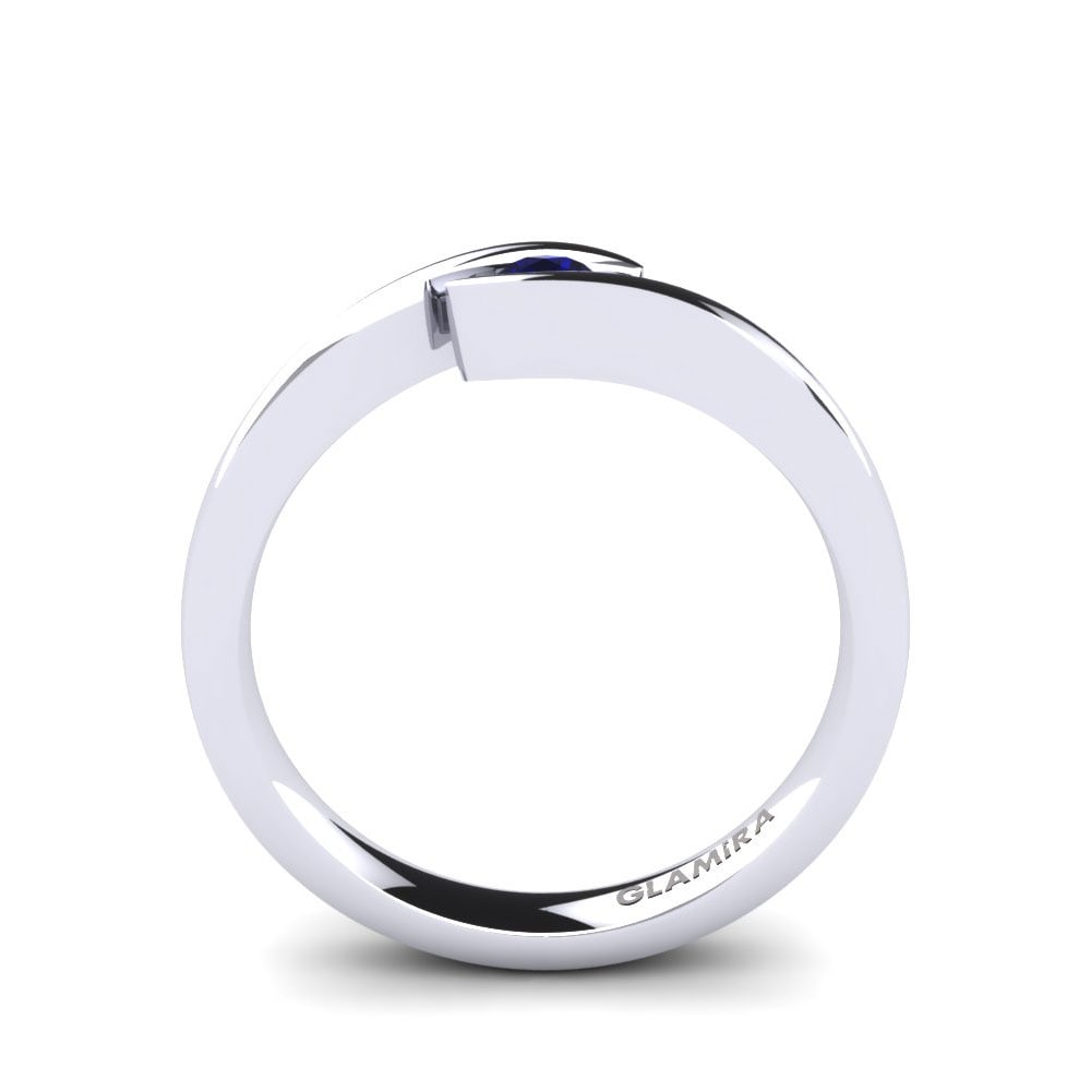Donker Blauwe Zirkoon Verlovingsring Tonia 0.1 crt
