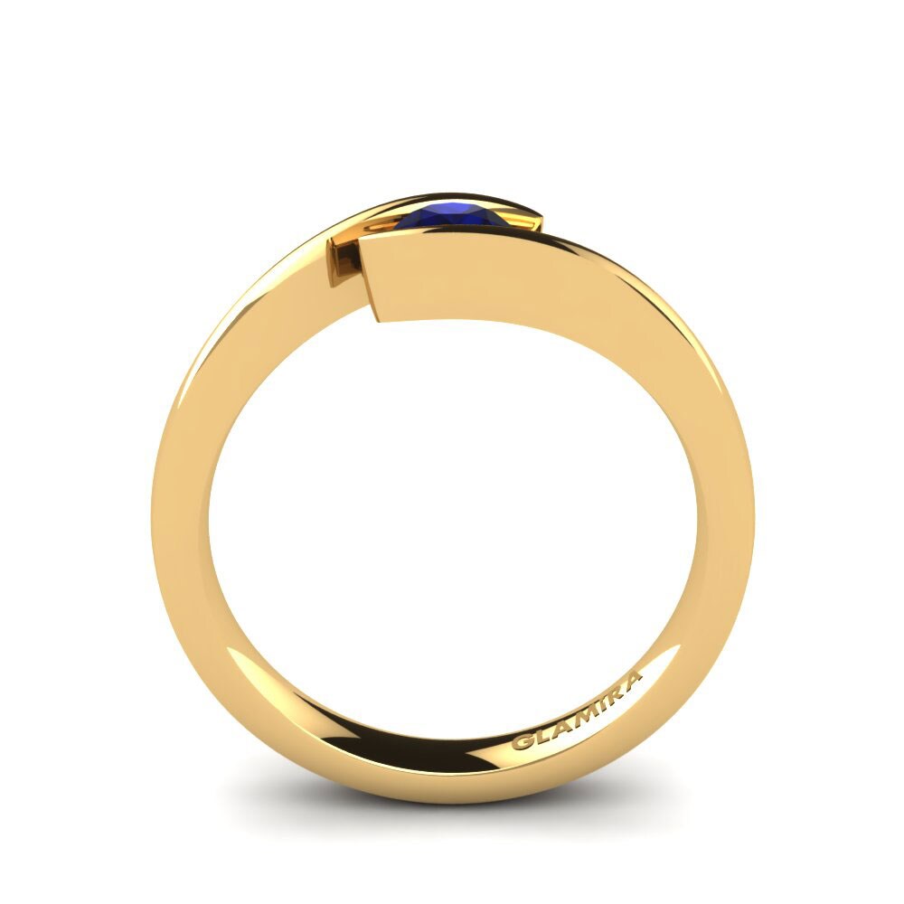 Donker Blauwe Zirkoon Verlovingsring Tonia 0.25 crt