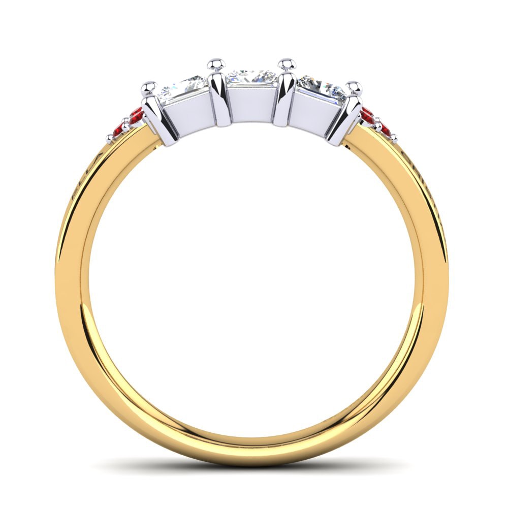 14ct Yellow & White Gold Ruby Ring Cienian