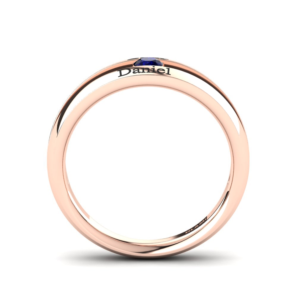 14ct Rose Gold Sapphire Ring Draven