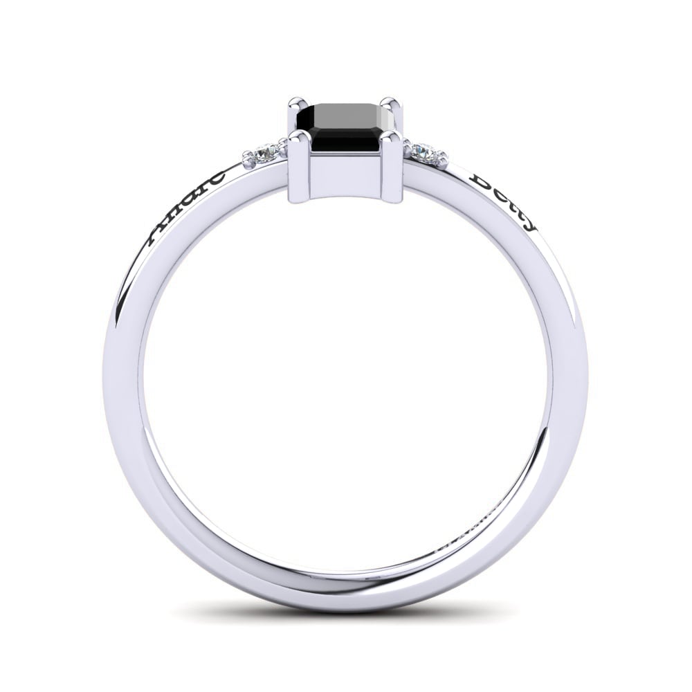 Emerald Cut Black Onyx Ring Eliseo