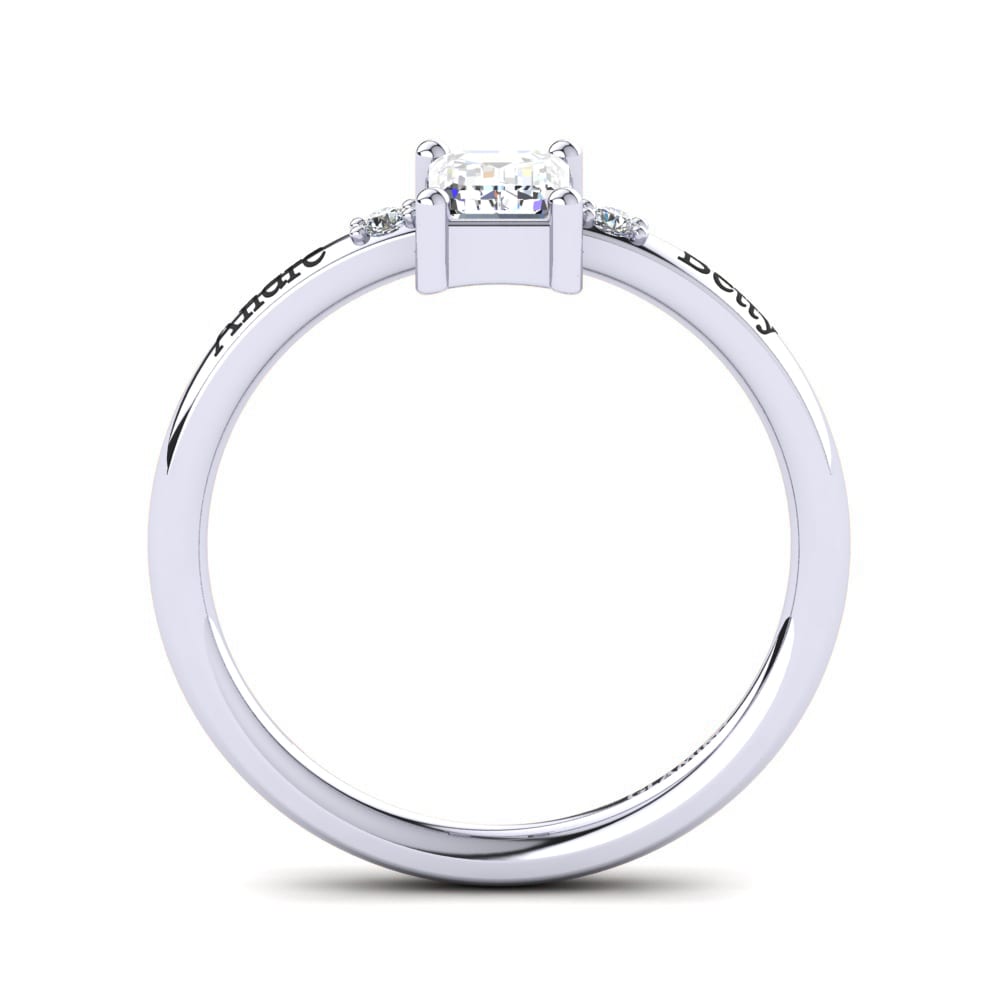 Emerald Cut Zirconia Ring Eliseo