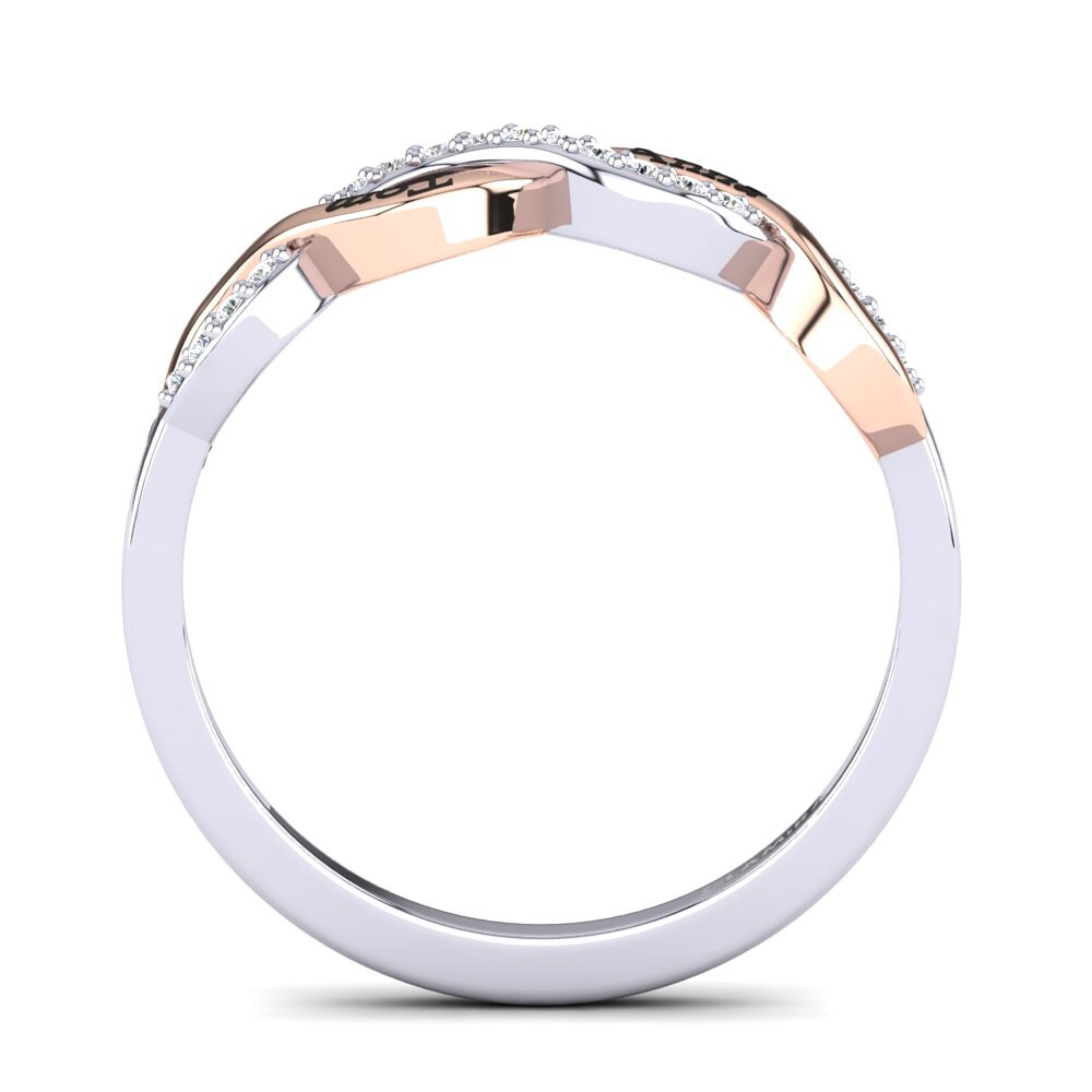 9k White & Rose Gold Ring Gerwin