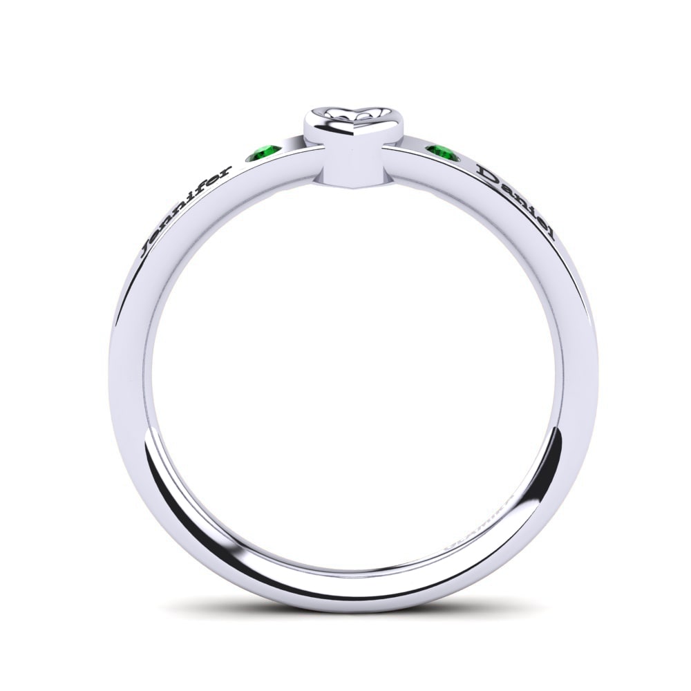 Circonita Verde Anillo Hansika
