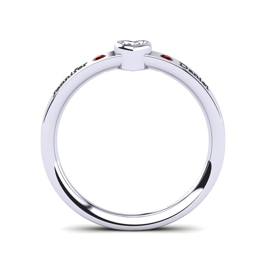 Zircone Rosso Anello Hansika
