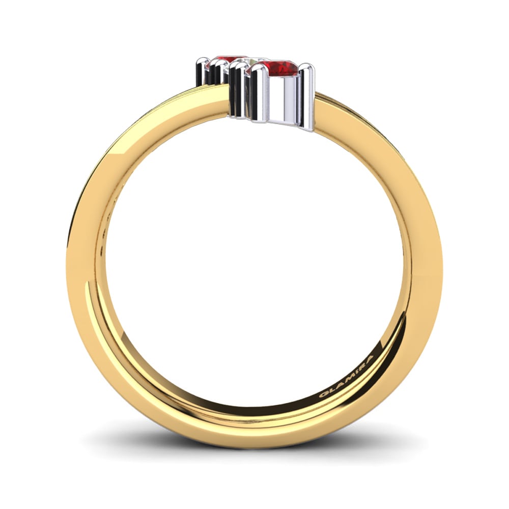 14ct Yellow & White Gold Ruby Ring Josanne