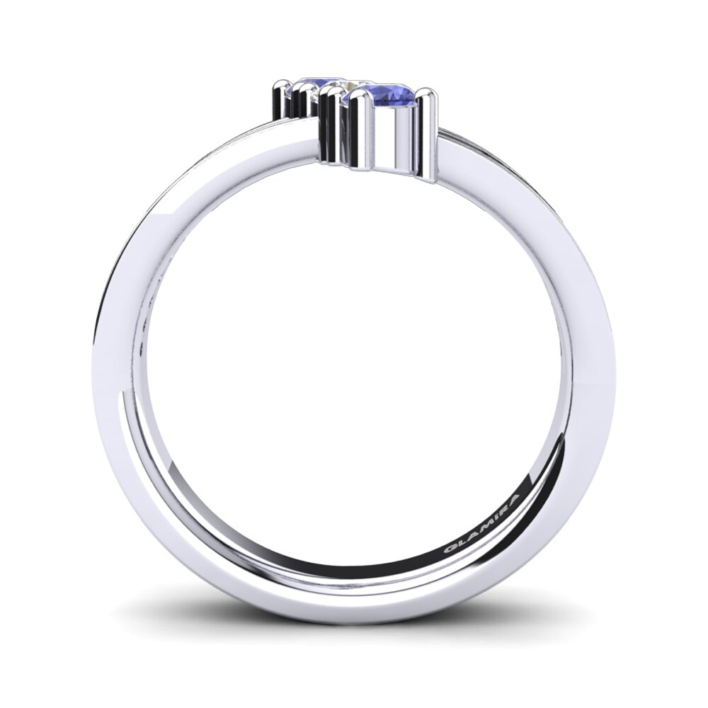 White Silver Tanzanite Ring Josanne